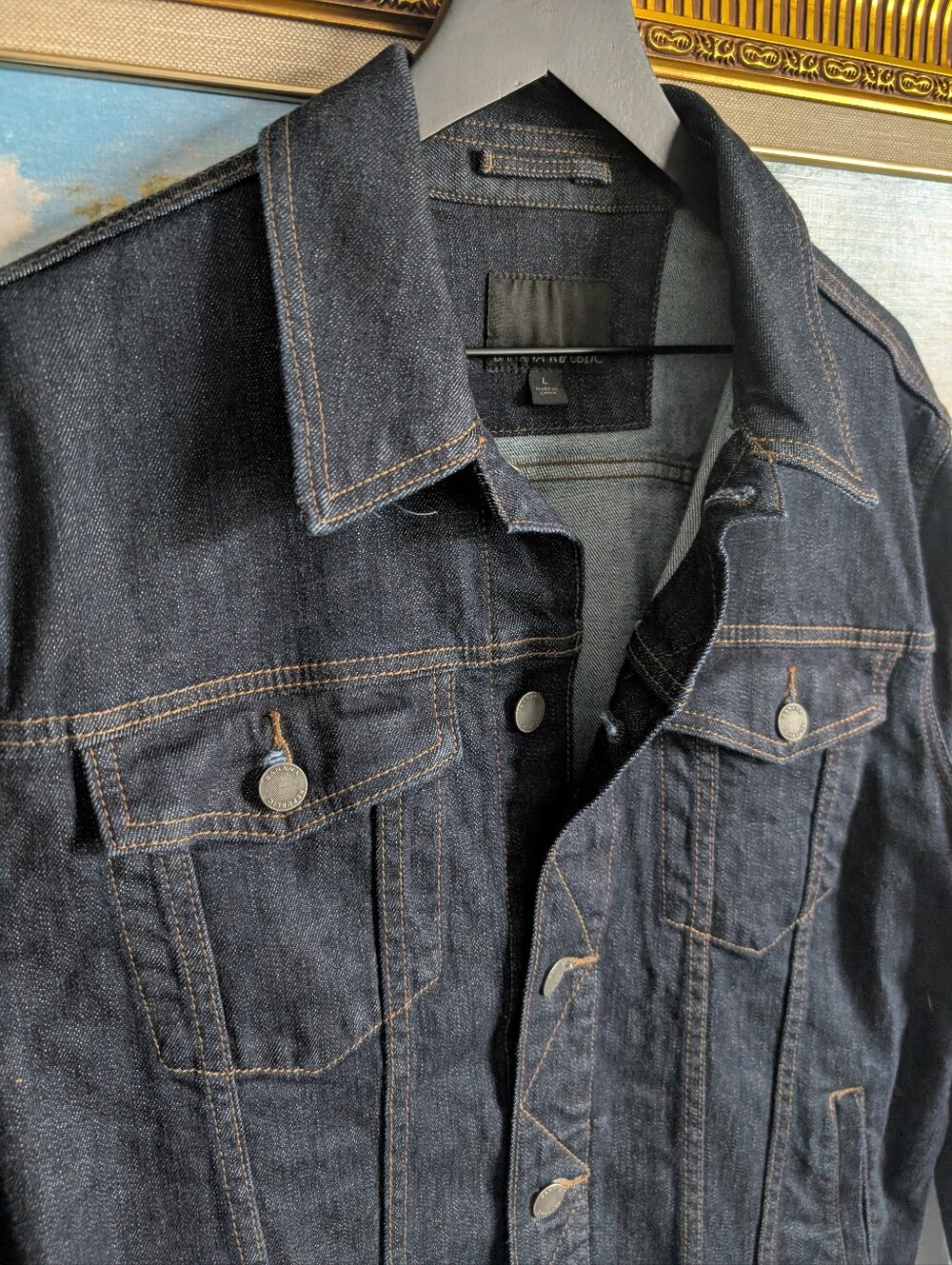 NWOT Banana Republic Dark Indigo Denim Jacket - Classic Trucker